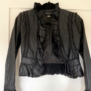 Genuine Leather Jacket, Black